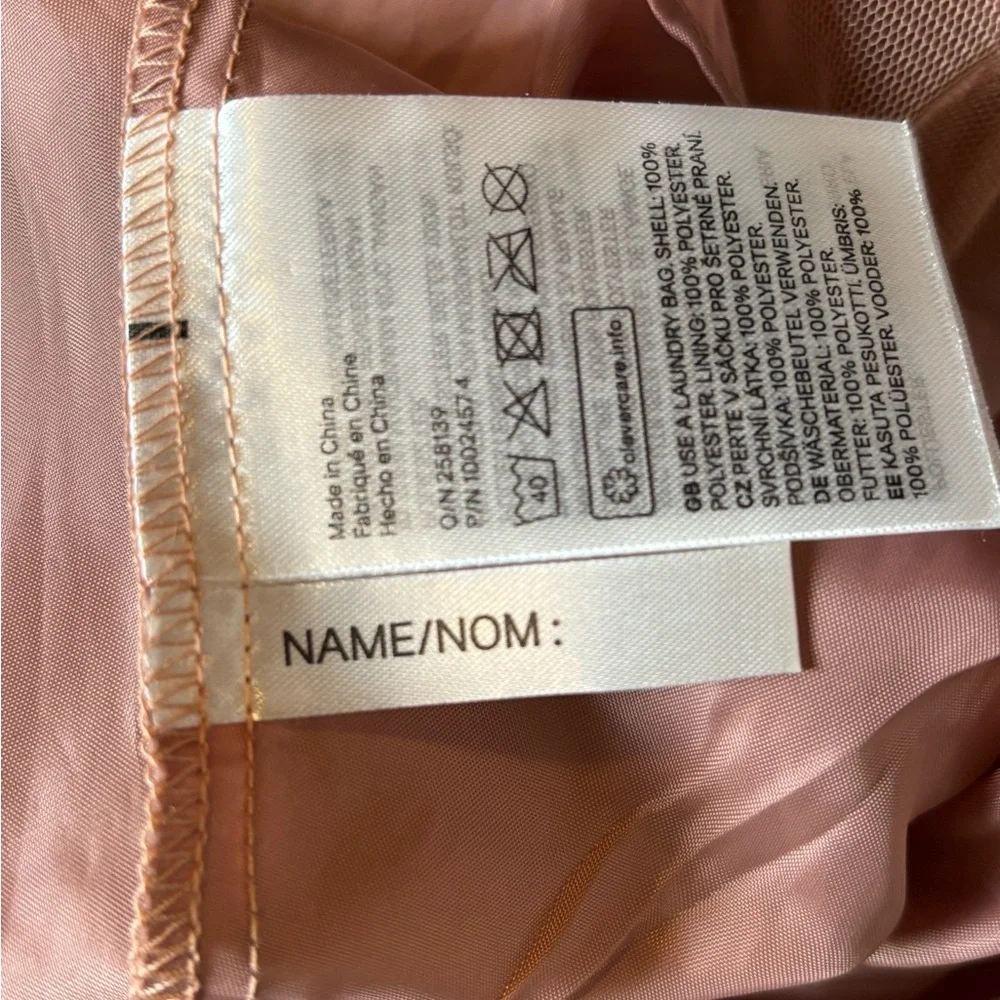 H&M Shimmering Champagne Brown Kids Dress with Star Charm